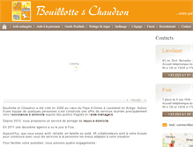 Tablet Screenshot of bouillotte-chaudron.fr